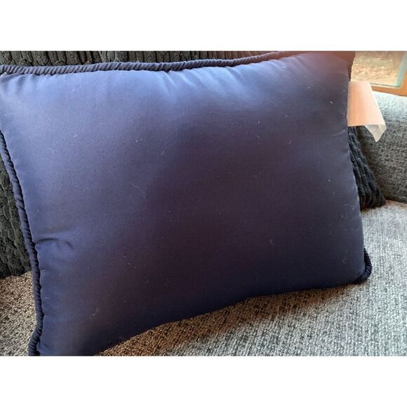 Decorative Embroidered Throw Pillow 12" X 16"  Geneva Home Design  100% Polyeste - Picture 2 of 3